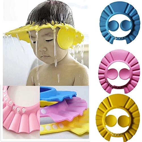 Baby Shower Cap With Ear Protector (random Color)
