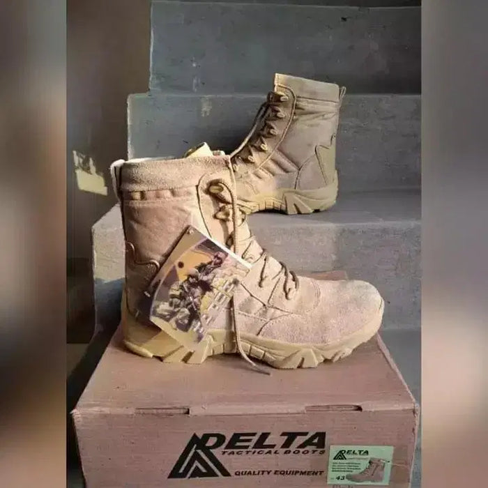 Men's Comfortable Boots, Beige Delta