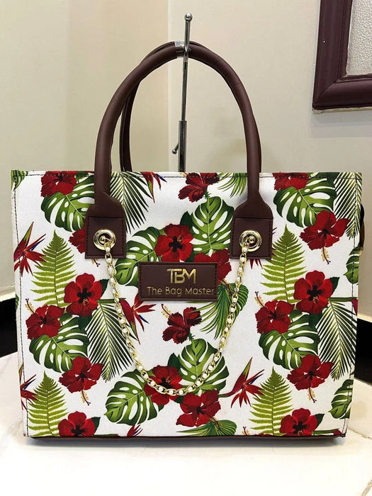 Girl's Canvas Printed Tote Bag