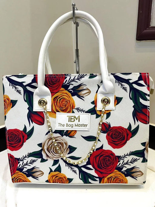 Girl's Canvas Printed Tote Bag