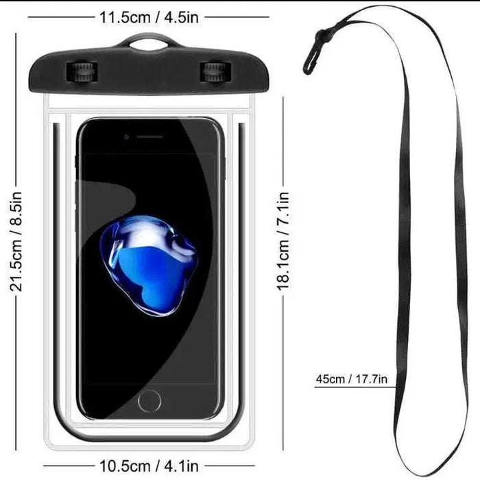 White Silicone Mobile Pouch - 1 Pcs