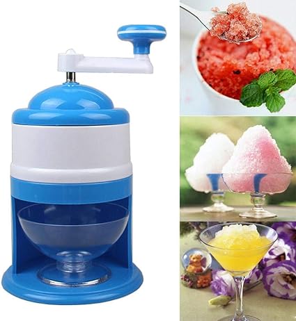 Manual Ice Crusher Hand Operated Ice Shaver Machine Candy Snow Cone Slush Maker