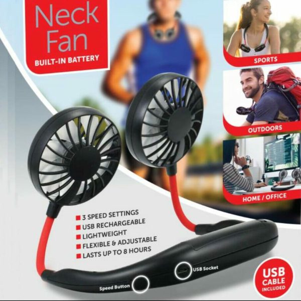 Neck Fan Adjustment Fan Hands-free Hanging Rechargeable