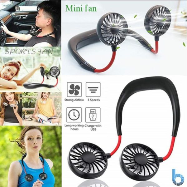 Neck Fan Adjustment Fan Hands-free Hanging Rechargeable