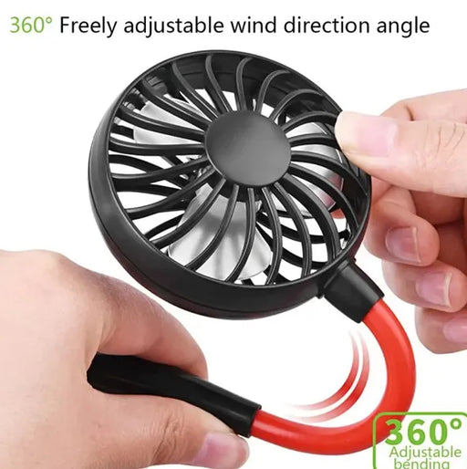 Neck Fan Adjustment Fan Hands-free Hanging Rechargeable