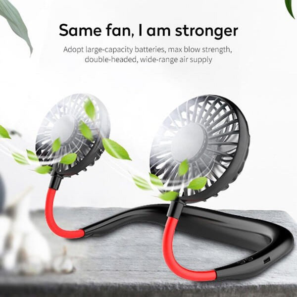Neck Fan Adjustment Fan Hands-free Hanging Rechargeable