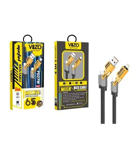 V999 5-in-1| Best Q Ultra Fast Multi-mode Cable uality Cable For Multiple Devices | Charging Cable | Data Cable | Mobile Phone Cable | 5 In 1 Cable