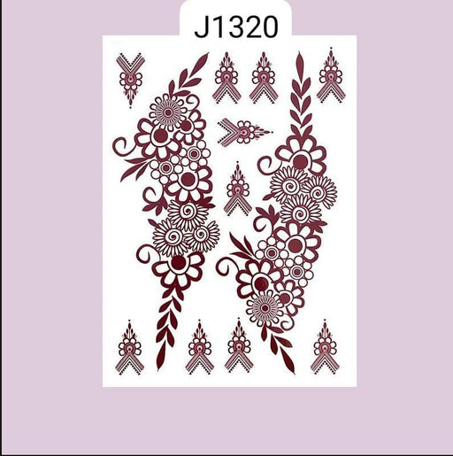 Elegant Brown Mehndi Sticker