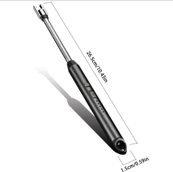 Usb Rechargeable Plasma Arc Lighter With Safety Lock & Flexible