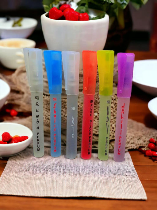 Long Lasting Fragrance Pocket Perfume- Pack Of 6