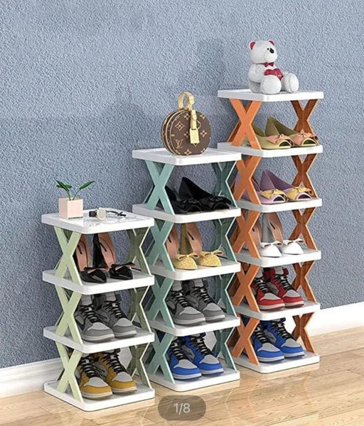New Arrival Stackable Shoe Rack – Multi-layer Plastic Shoe Organizer For Entryway