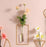 4pc Wall-mounted Glass Vase Home Decor Wall Decoration Iron Hanging Flower Vases Hydroponic Plants Container