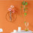 4pc Wall-mounted Glass Vase Home Decor Wall Decoration Iron Hanging Flower Vases Hydroponic Plants Container