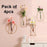 4pc Wall-mounted Glass Vase Home Decor Wall Decoration Iron Hanging Flower Vases Hydroponic Plants Container