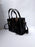 Women's PU Leather Beaded Hand Bag Set