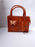 Women's PU Leather Beaded Hand Bag Set
