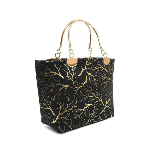 Girl's Velvet Printed Hand Bag