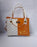 Stylish Women's Black PU Leather Textured Hand Bag - 1 Pc