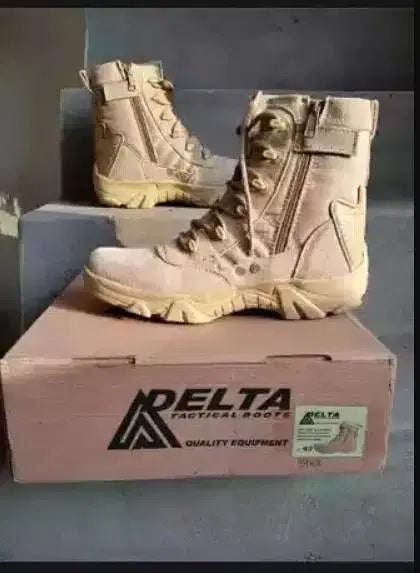Men's Comfortable Boots, Beige Delta