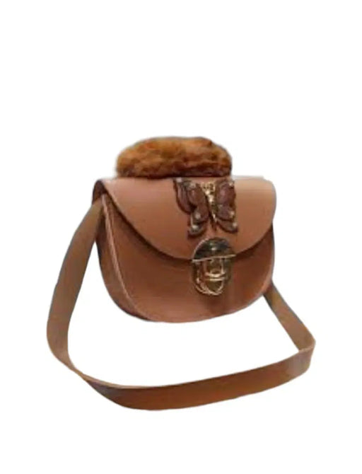 Chic Girl's Maroon Crossbody Bag - 1 Pc Mini Multipurpose Leather Accessory