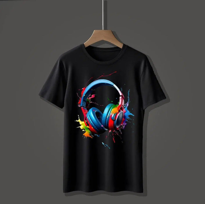 Men's Graphic Sublimation Jersey T-Shirt - 1 Pc Round Neck in Black
