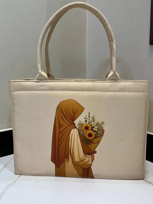Girl's Canvas Printed Hand Bag