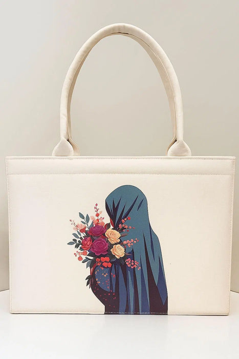 Girl's Canvas Printed Hand Bag