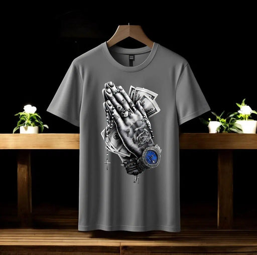 Men's Graphic Sublimation T-Shirt - Grey - 1 Pc Jersey Round Neck