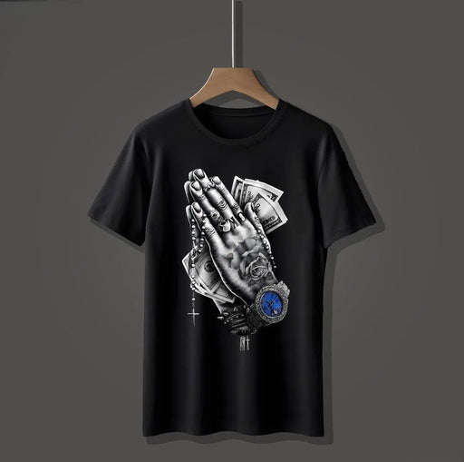 Men's Graphic Sublimation Jersey T-Shirt - 1 Pc Round Neck in Black