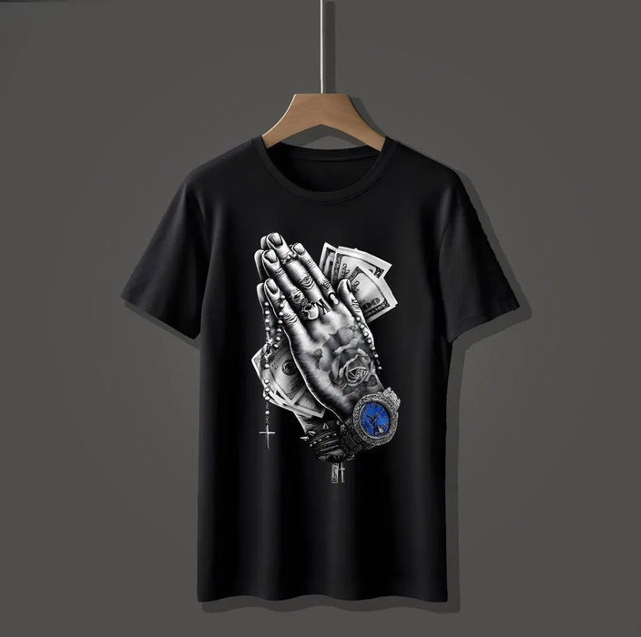 Men's Graphic Sublimation Jersey T-Shirt - 1 Pc Round Neck in Black