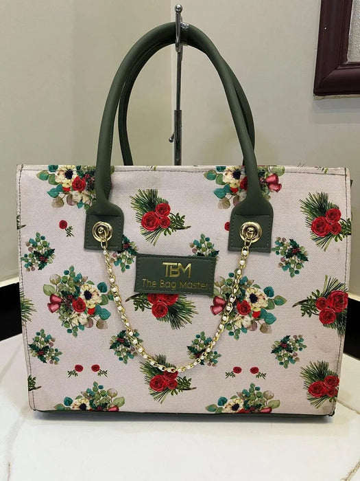Girl's Canvas Printed Tote Bag