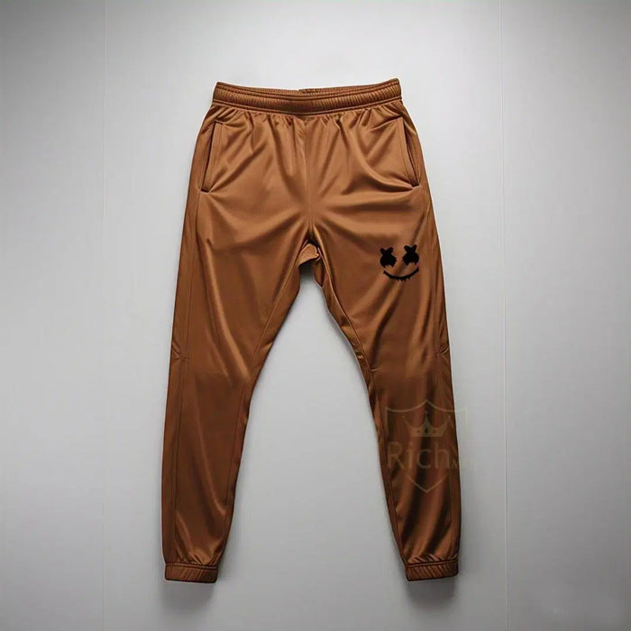 2 Pcs Men's Micro Printed Track Suit