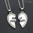 2 Pairs Best Friend Necklace - Golden & Silver