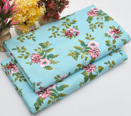 2 Pcs Women's Unstitched Printed Suit