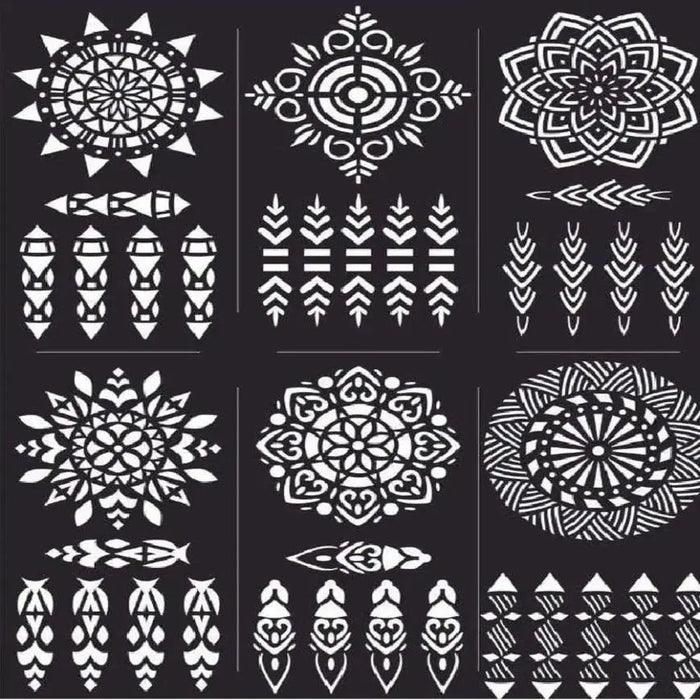 1 Pcs Mehndi Sticker - Easy Application Body Art
