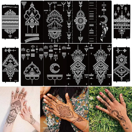 1 Pcs Mehndi Sticker - Easy Application Body Art