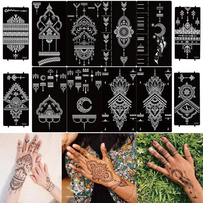 1 Pcs Mehndi Sticker - Easy Application Body Art
