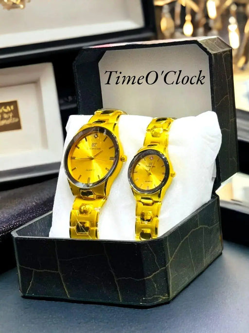 Analogue Chain Strap Couple Watches