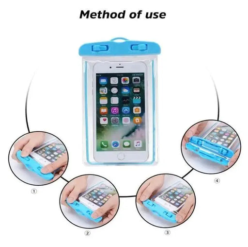White Silicone Mobile Pouch - 1 Pcs