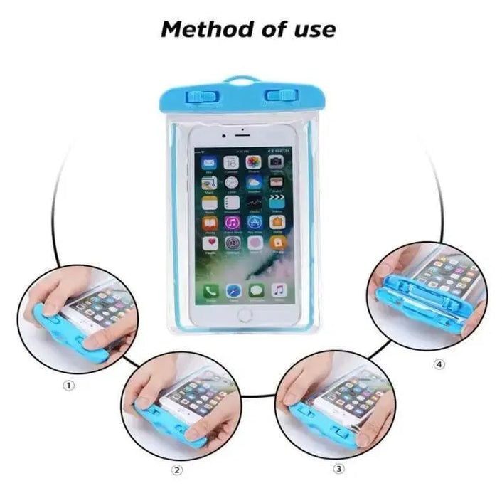 White Silicone Mobile Pouch - 1 Pcs