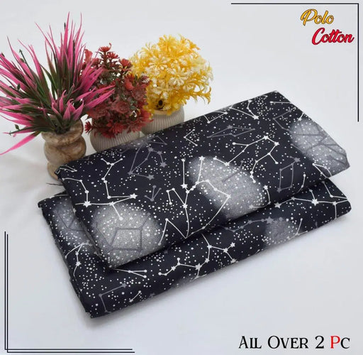 2 Pcs Women's Unstitched Printed Suit