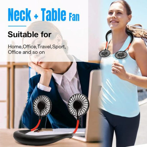 Neck Fan Adjustment Fan Hands-free Hanging Rechargeable