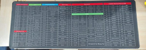 (nw000412) Shortcut Keyboard Mat Office Ps Lock Edge Cad/wo/ai/excel/cdr/ppt Keyboard Table Mat
