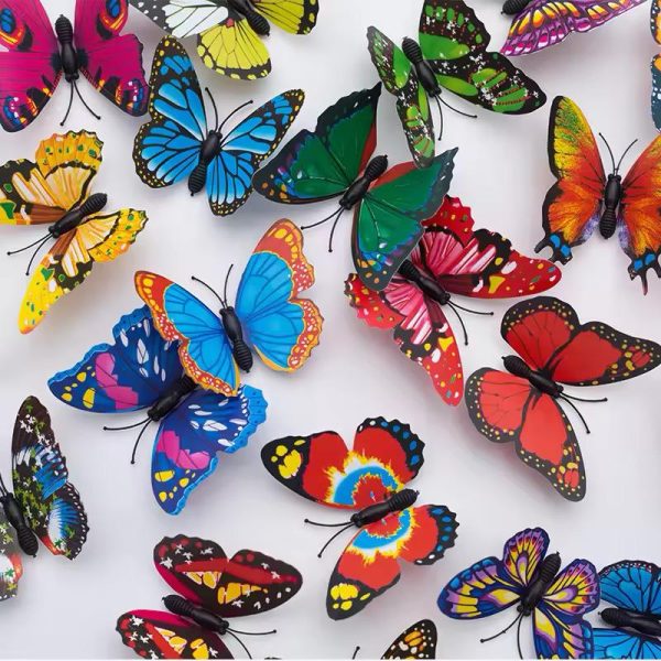 Pack Of 6 3d Simulation Butterfly Fridge Magnet Decoration Craft Buterfly Magnets