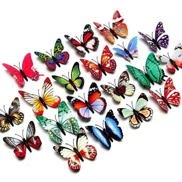 Pack Of 6 3d Simulation Butterfly Fridge Magnet Decoration Craft Buterfly Magnets