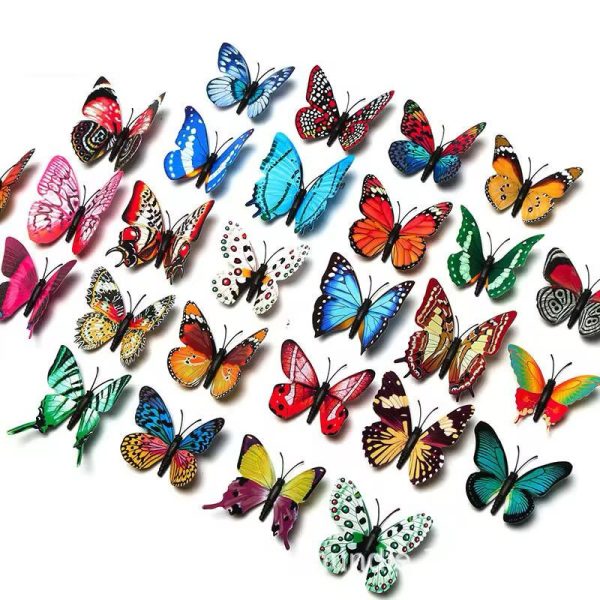 Pack Of 6 3d Simulation Butterfly Fridge Magnet Decoration Craft Buterfly Magnets