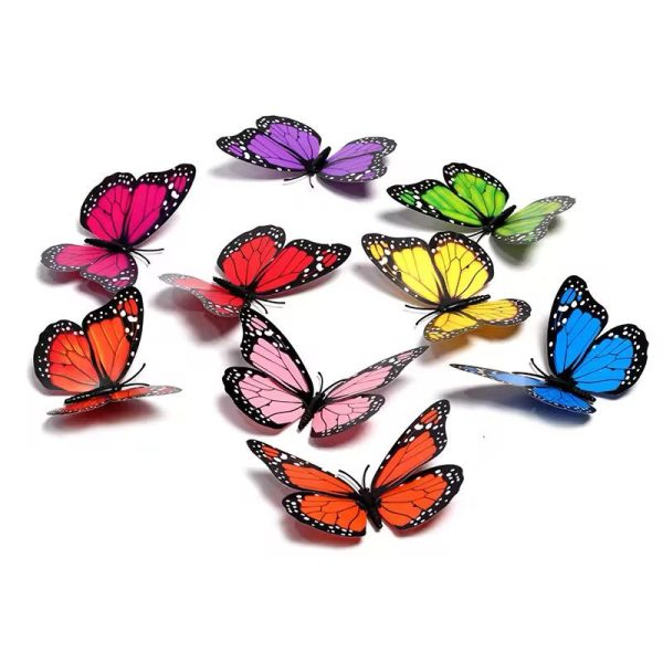 Pack Of 6 3d Simulation Butterfly Fridge Magnet Decoration Craft Buterfly Magnets