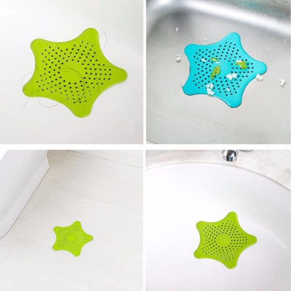 Silicone Rubber Star Fish Five-pointed Creative Star Sink Water Stopper Filter