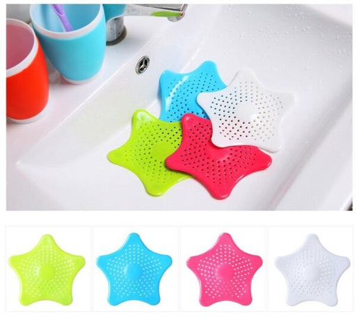 Silicone Rubber Star Fish Five-pointed Creative Star Sink Water Stopper Filter