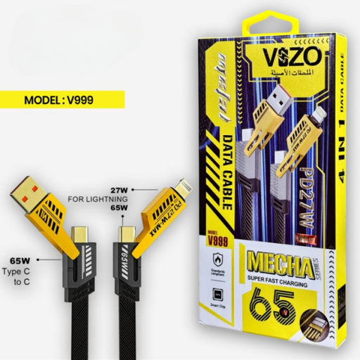 V999 5-in-1| Best Q Ultra Fast Multi-mode Cable uality Cable For Multiple Devices | Charging Cable | Data Cable | Mobile Phone Cable | 5 In 1 Cable